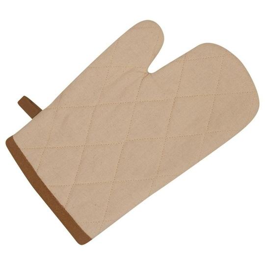 Dreamline Essentials Beige Cotton Solid Oven Glove 28x18 cm