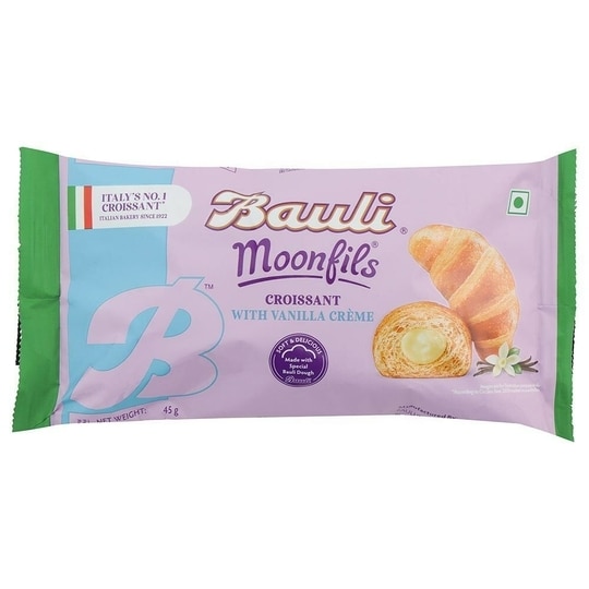 Bauli Moonfils Soft Veg Vanilla Cream Croissant 45 g
