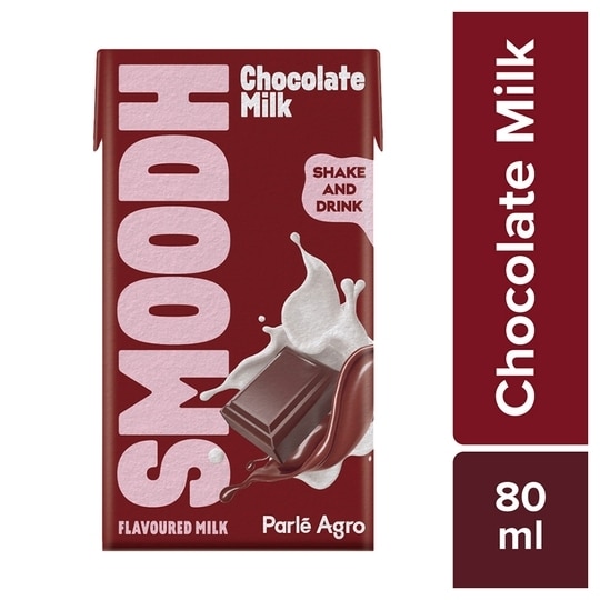 Parle Agro Smoodh Chocolate Flavoured Milk 80 ml (Tetra Pak)