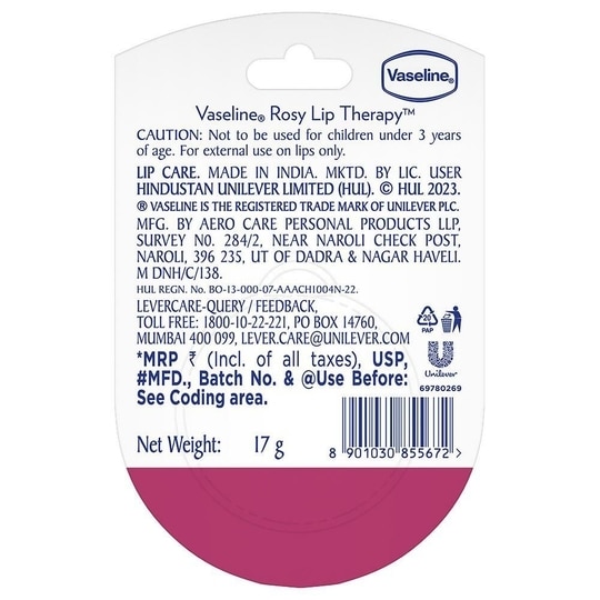 Vaseline Rosy Lips Lip Therapy 17 g