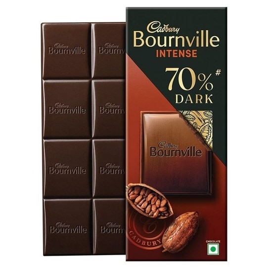 Cadbury Bournville Intense 70% Rich Dark Chocolate Bar 75 g