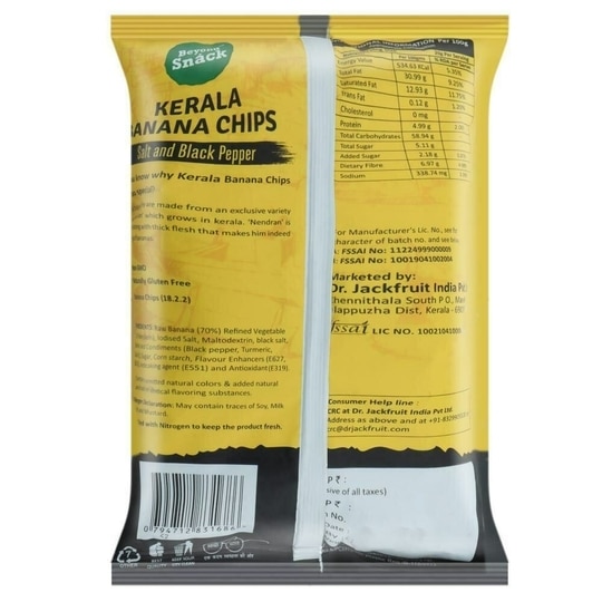 Beyond Snack Kerala Salt & Black Pepper Banana Chips 70 g