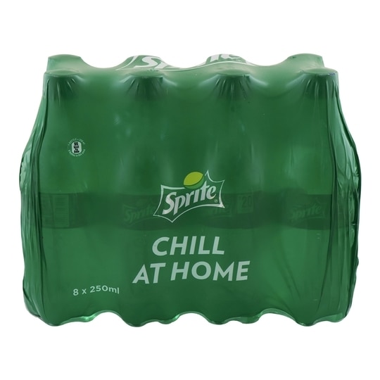 Sprite Lemon Lime Flavor Soft Drink 250 ml (Pack of 8)