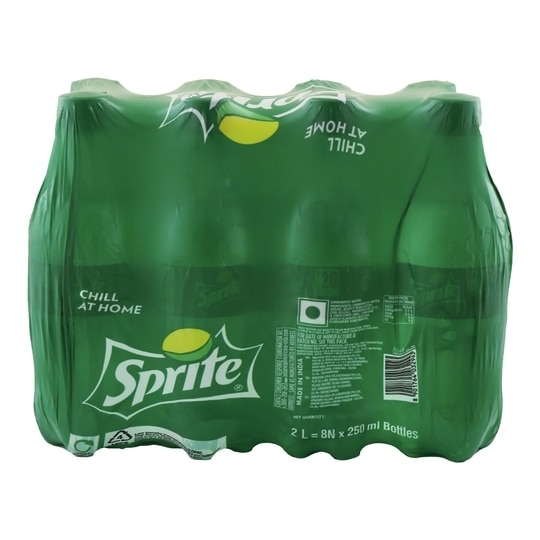 Sprite Lemon Lime Flavor Soft Drink 250 ml (Pack of 8)
