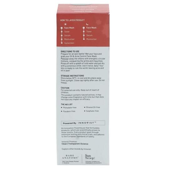 Chemist At Play Oil and Acne Control Face Wash 100 ml