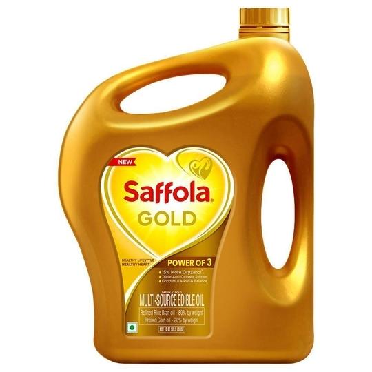Saffola Gold Rice Bran And Corn Based Blended Oil 2.73 kg
