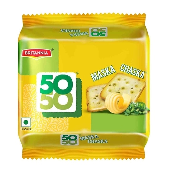 Britannia 50-50 Maska Chaska Biscuits 105 g