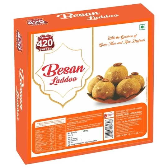 Agrawal's 420 Besan Laddoo 400 g