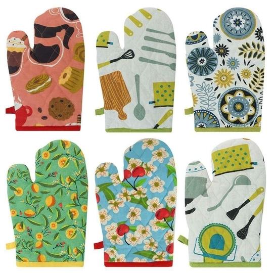 Happy Living Assorted Printed Oven Glove 18 x 28 cm