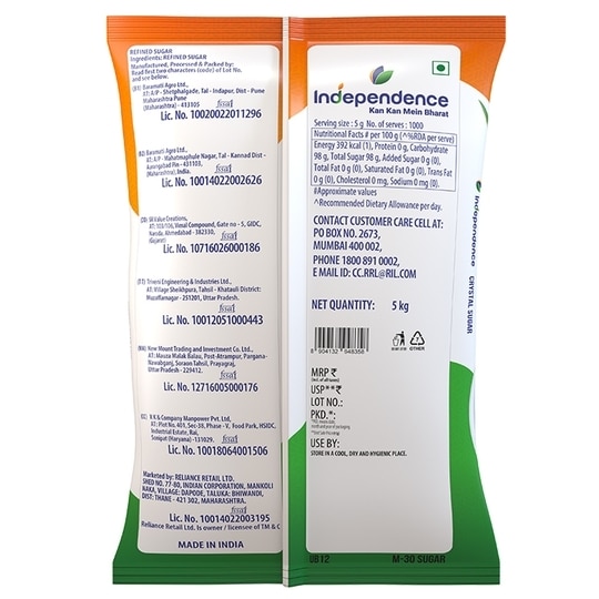 Independence Crystal Sugar 5 kg