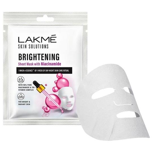Lakme Skin Solutions Brightening Sheet Mask with Niacinamide 25 ml