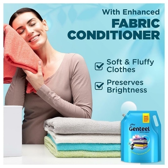 Godrej Genteel Matic Top Load Liquid Detergent 2 kg