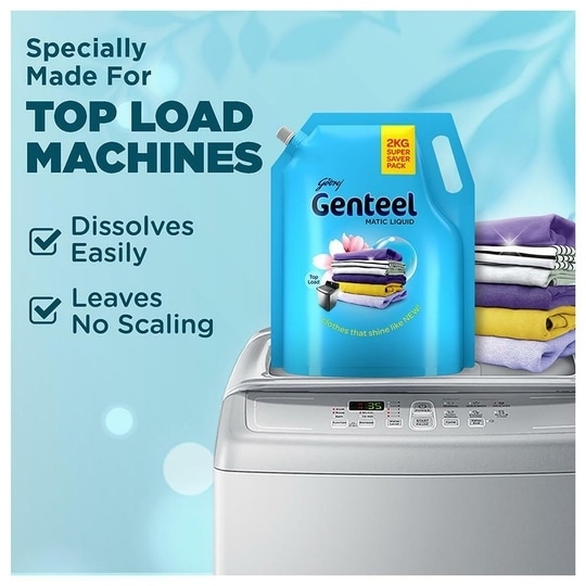 Godrej Genteel Matic Top Load Liquid Detergent 2 kg