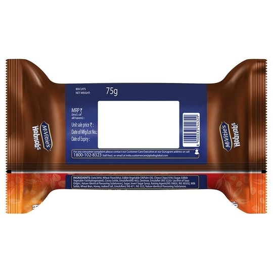 McVitie's Hobnobs Chocochip Oats Cookies 75 g