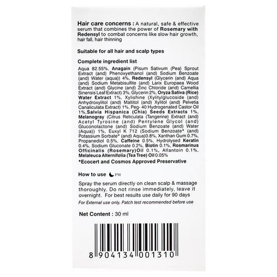 Soulflower Rosemary Redensyl Hair Growth Serum 30 ml