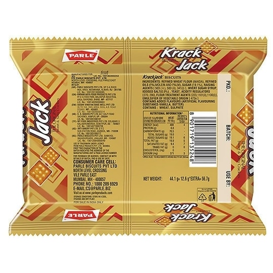 Parle Krack Jack Sweet & Salty Biscuits 44.1 g