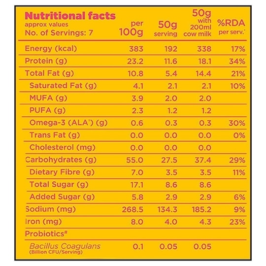 Yogabar Protein Muesli + Fruits + Nuts + Seeds 350 g
