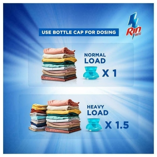 Rin Matic Top Load Bright Lock Technology Liquid Detergent 4 kg