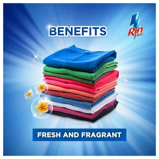 Rin Matic Top Load Bright Lock Technology Liquid Detergent 4 kg