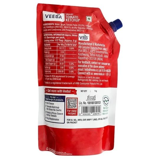Veeba Smart Tomato Ketchup 1 kg
