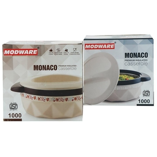 Modware Monaco Premium Insulated Assorted Casserole 1000 ml
