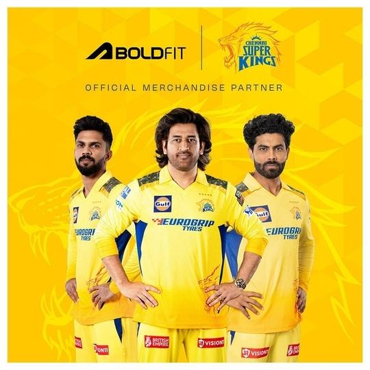 Chennai Super Kings (CSK) Official Merchandise Gym Shaker for Protein Shake Leakproof Shaker Bottles for Protein, Preworkout and Bcaa Shake, Protein Shaker Bottle for Gym Men & Women Blue Yellow
