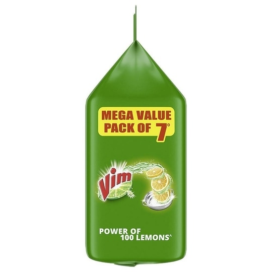 Vim Lemon Dishwash Bar 200 g (Pack of 7)