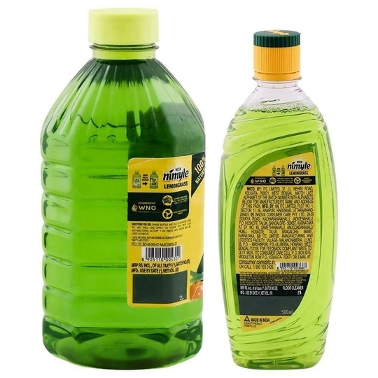 Nimyle Antibacterial Neem Lemongrass Floor Cleaner 2 L+ 500 ml