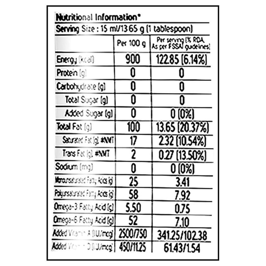 Fortune Soya Health Refined Soybean Oil 750 g