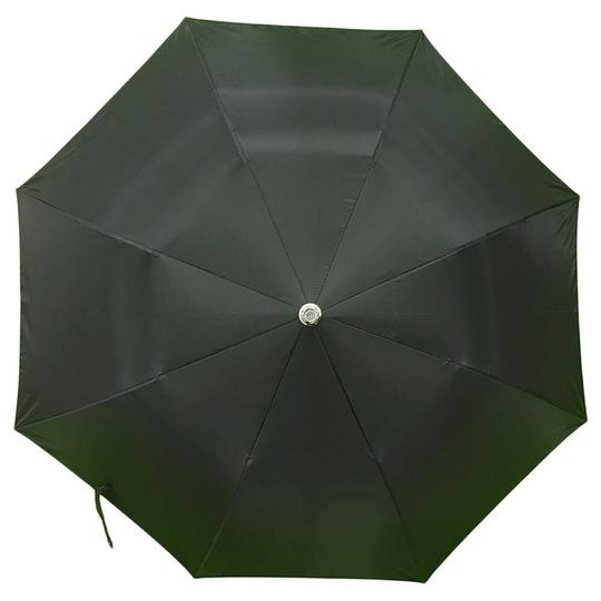 AKC PEARL 21 Black Manual 2-Fold Silver Coated UV Umbrella for Sun & Rain, Pack of 1