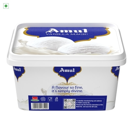 Amul Vanilla Magic Ice Cream 1 L (Tub)