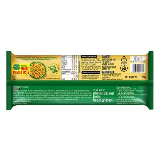 Maggi Nutri-Licious Masala Veg Atta Noodles 290 g