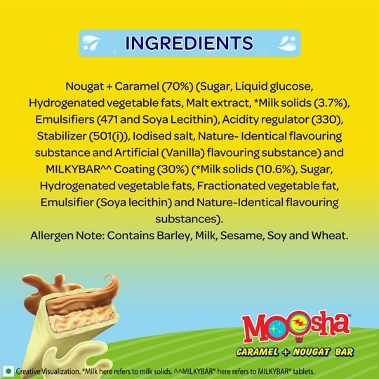 Nestle Milkybar Moosha Caramel & Nougat Bar 38 g