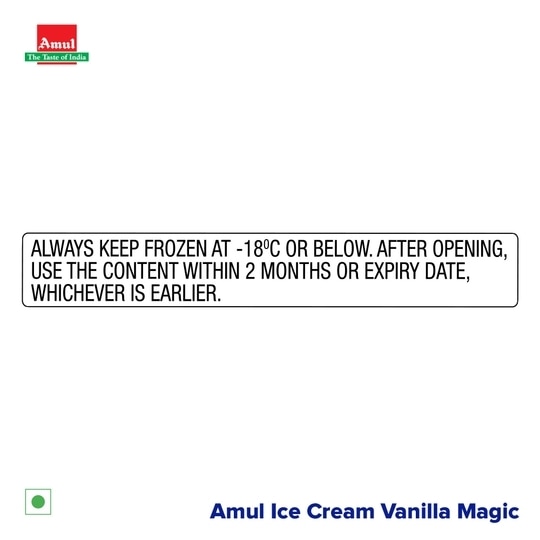 Amul Vanilla Magic Ice Cream 1 L (Tub)