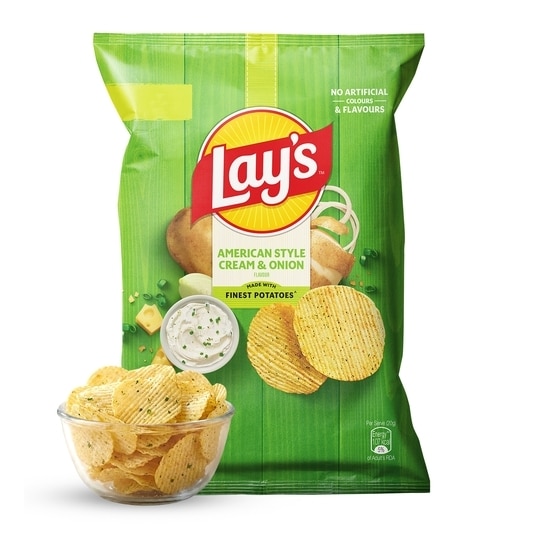 Lay's American Style Cream & Onion Potato Chips 80 g