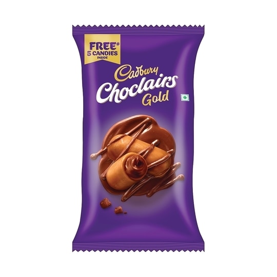 Cadbury Choclairs Gold Chocolate Candy Pack (105U x 5.6 g)