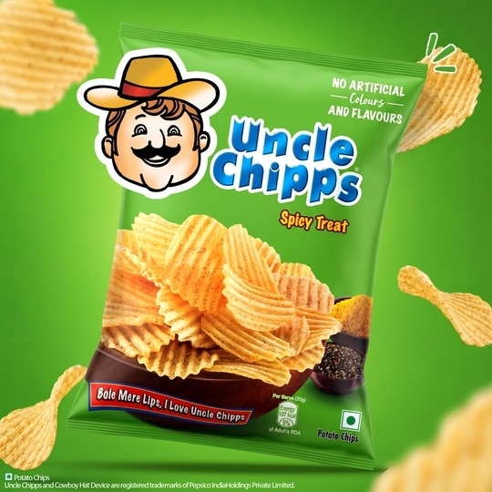 Uncle Chipps Spicy Treat Potato Chips 37 g