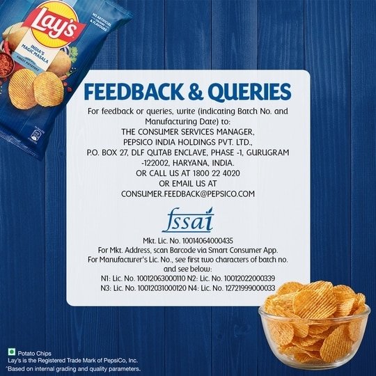 Lay's India's Magic Masala Potato Chips 80 g