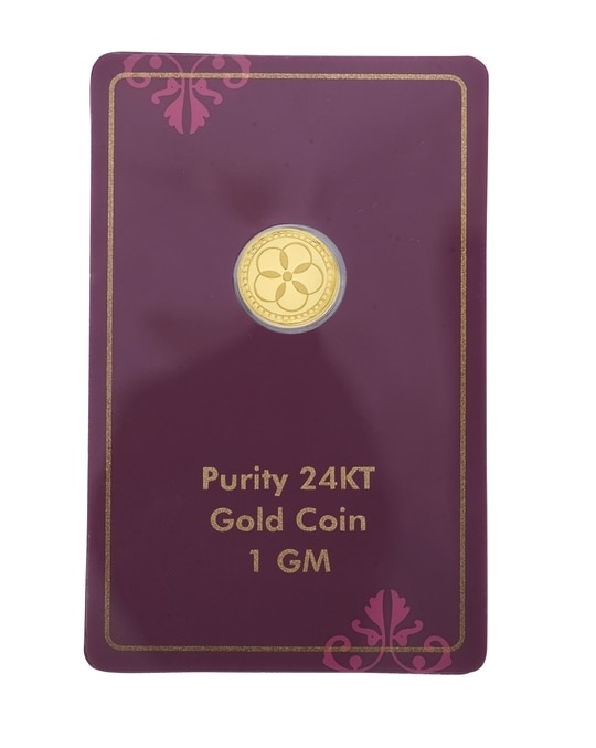 Reliance Jewels 24 Kt 999 RJ Gold Coin 1 g