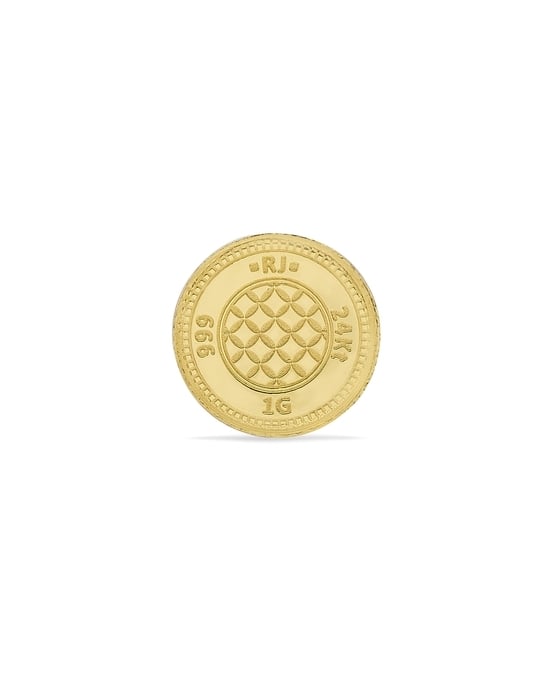 Reliance Jewels 24 Kt 999 RJ Gold Coin 1 g