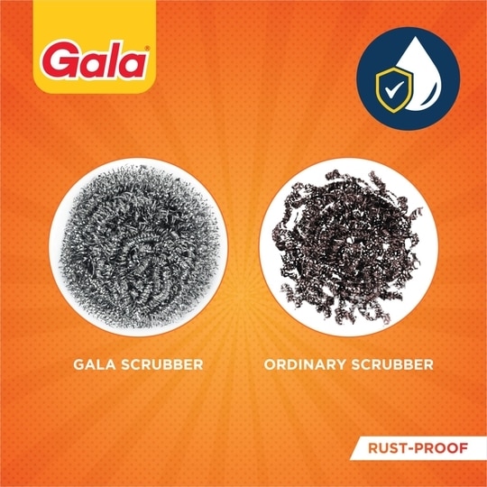 Gala Swash Card Steel Scrubber 7cm 1 N