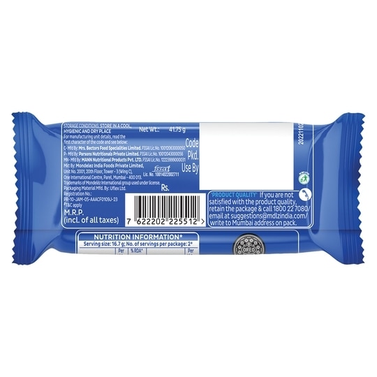 Cadbury Oreo Original Vanilla Cream Biscuit 41.75 g
