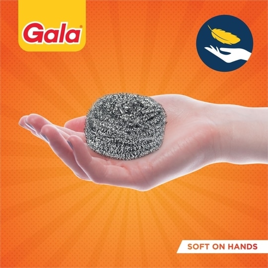 Gala Swash Card Steel Scrubber 7cm 1 N