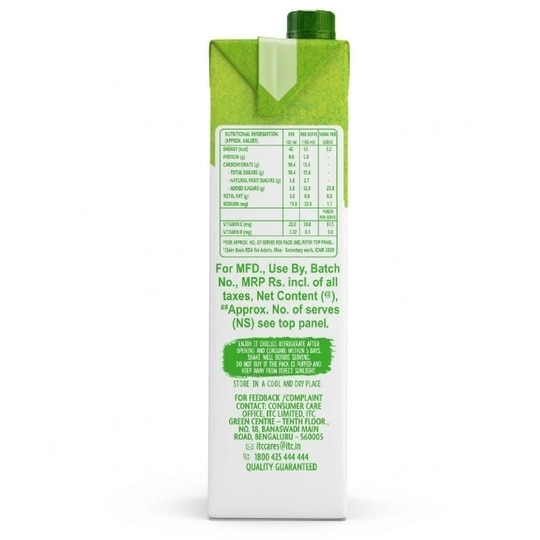 B Natural Orange Juice 1 L