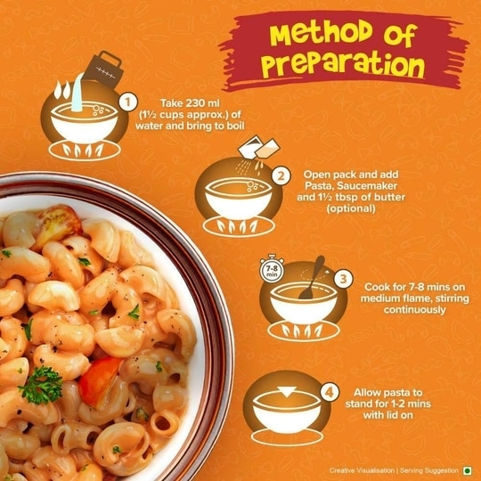 Sunfeast Yippee! Suji Tomato Cheese Pasta Treat 70 g