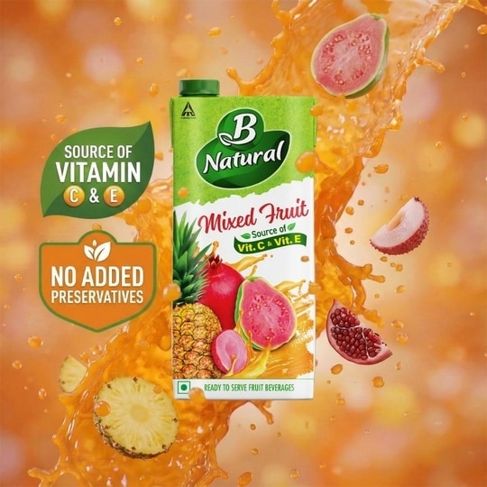 B Natural Mixed Fruit 1 litre