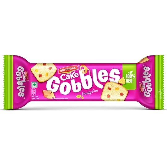 Britannia Gobbles Fruity Fun Cake 55 g