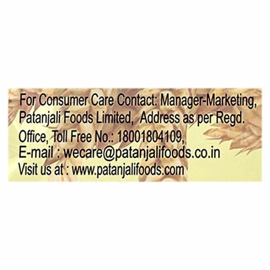 Patanjali Chakki Whole Wheat With Bran Atta 10 kg