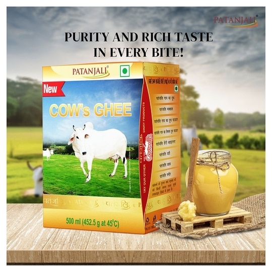 Patanjali Cow Ghee 500 ml (Carton)