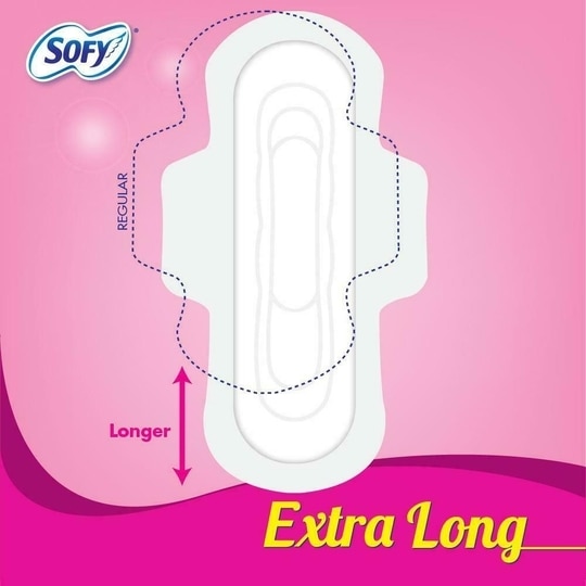 Sofy Bodyfit Sanitary Napkin with Wings (XL) 18 pads